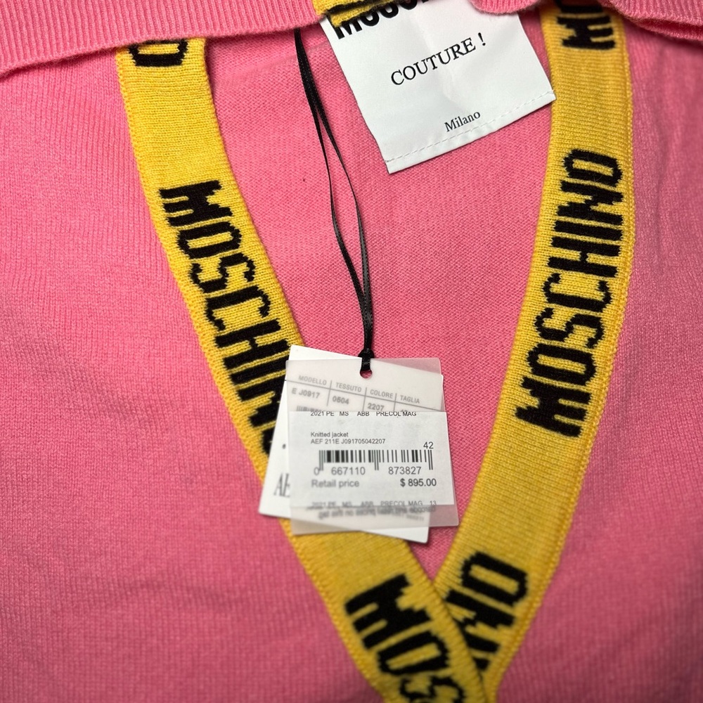 MOSCHIINO COUTURE LOGO CARDIGAN - Picture 3 of 12